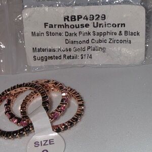 Farmhouse Unicorn Rose Gold Party Rings